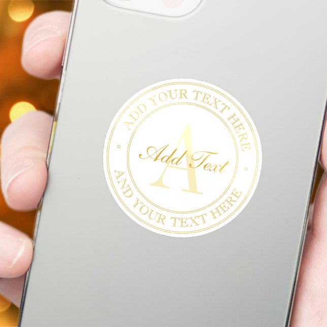 Elegant Gold Editable Text Sticker (Creator Uploaded)