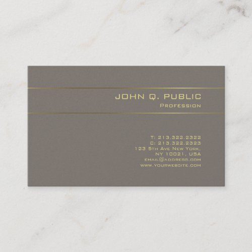 Elegant Gold Effect Charming Luxury Template Pearl Business Card