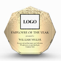 Elegant Gold Employee Appreciation Logo Custom