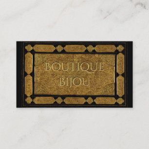 Elegant Gold Engraved Business Card