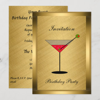 Elegant Gold Event Invitation