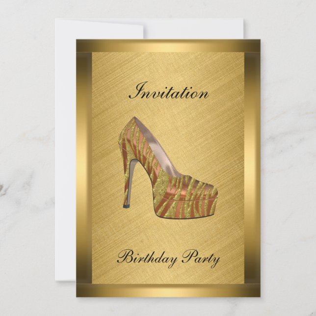 Elegant Gold Event Invitation (Front)