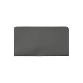 ELEGANT GOLD FAUX BLACK WORLD MAP PERSONALIZED CHECKBOOK COVER (Back)