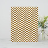 Elegant gold faux glitter chevron pattern (Standing Front)