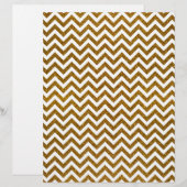 Elegant gold faux glitter chevron pattern (Front/Back)