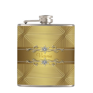 Elegant Gold Flask