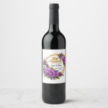 Elegant Gold Floral 10 Year Anniversary