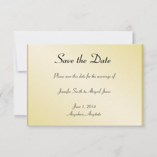 Elegant Gold Floral Gay Wedding Save the Date