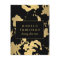Elegant Gold Floral Pattern Black