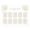 Elegant Gold Floral Peony Wedding Seating