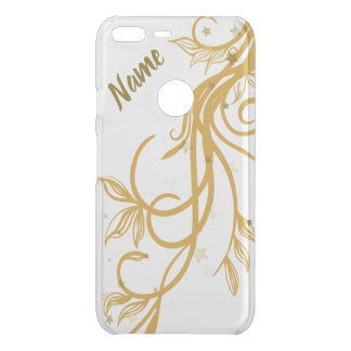Elegant Gold Floral Personalized Phone Case