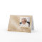 Elegant Gold Floral Photo Memorial Thank You Card