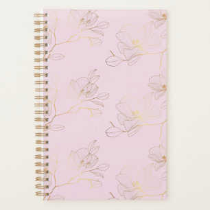 Elegant Gold Floral Weekly/Monthly Planner