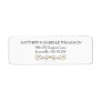 Elegant Gold Flourish Return Address Label