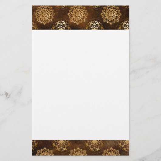 Elegant Gold Foil and Black Indian Mandala (Front)