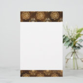Elegant Gold Foil and Black Indian Mandala (Standing Front)