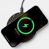 Elegant Gold Foil Branches and Leaf Pattern Wireless Charger (Phone)