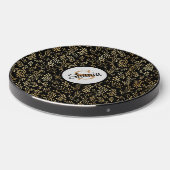 Elegant Gold Foil Branches and Leaf Pattern Wireless Charger (Front 2)