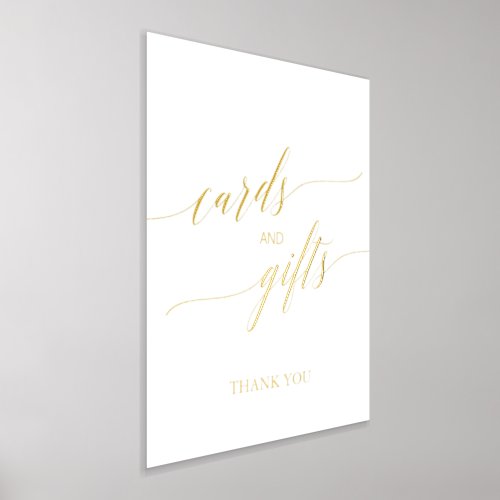 Elegant Gold Foil Calligraphy Cards and Gifts Foil Prints