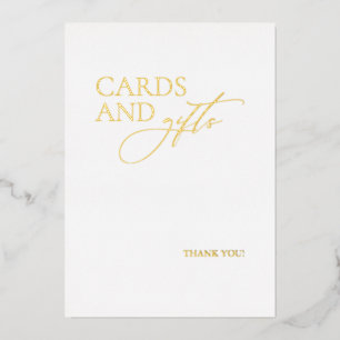 Elegant Gold Foil Cards and Gifts Wedding