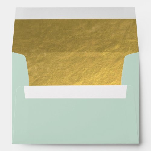 Elegant Gold Foil effect lined Envelope