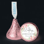 Elegant Gold Foil Geometric Blush Floral Wedding Hershey®'s Kisses®<br><div class="desc">Elegant Gold Foil Geometric Blush Floral Wedding Hershey Kisses</div>