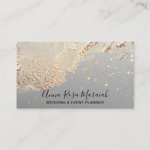 Elegant Gold Foil Glitter Beauty Wedding  Business Card