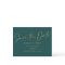 Elegant gold foil green wedding save the date