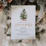 Elegant gold foil holiday party invitation<br><div class="desc">Elegant gold foil holiday party invitation.
Matching items available.</div>