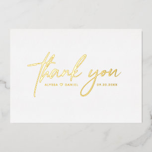 Elegant Gold foil Luxury Wedding Invitation
