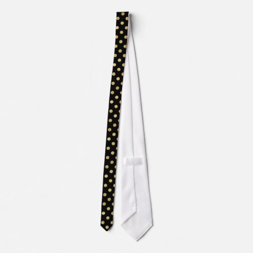 gold polka dot tie