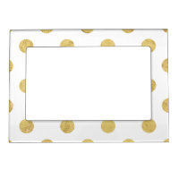 Elegant Gold Foil Polka Dot Pattern - Gold & White