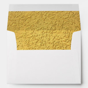 Elegant Gold Foil Print Effect Envelope