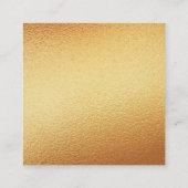 Elegant Gold Foil Script Photo Save The Date Enclosure Card (Back)