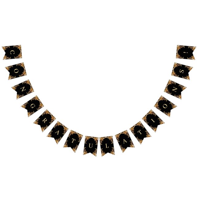 Elegant Gold Frame Bunting Flag (All)