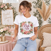 Elegant Gold Frame Roses Bride to Be Bridal Shower
