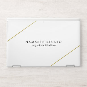 Elegant Gold Geometric Modern HP Laptop Skin