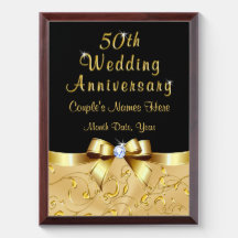 Traditional 50th Wedding Anniversary Gifts Zazzle