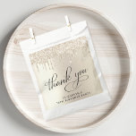 Elegant Gold Glitter 70th Birthday Party Favor Bag<br><div class="desc">Elegant party favor gift bags for your 70th birthday party featuring "thank you" in a stylish script and gold faux glitter.</div>