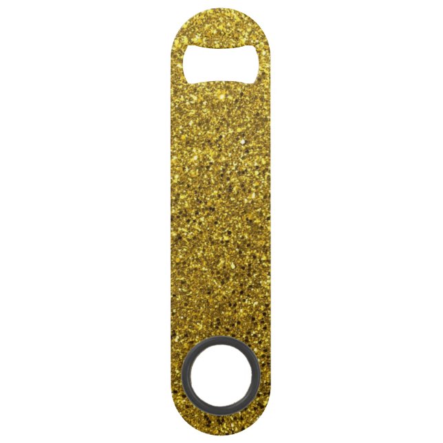 Elegant Gold Glitter Bar Key (Front)