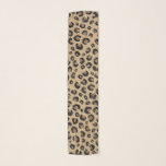 Elegant Gold Glitter Black Leopard Print Scarf<br><div class="desc">A Stylish black leopard print and faux gold glitter gradient chic photo print brings an elegant touch to special celebration events or glam feminine home decor,  featuring glam black,  gold,  and white colors,  cat,  leopard,  cheetah,  animal print,  with unique vibrant fashion colors,  shining sparkles faux glitter image print.</div>