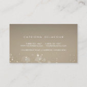 Elegant Gold Glitter Bokeh Luxe Business Card (Back)