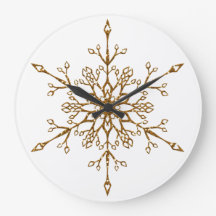 Elegant Gold Glitter Christmas Snowflake Holiday