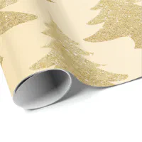 Elegant Gift Wrap Gold Monogram Filigree Navy Blue Wrapping Paper