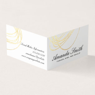 Elegant Gold Glitter Expressive Business Card