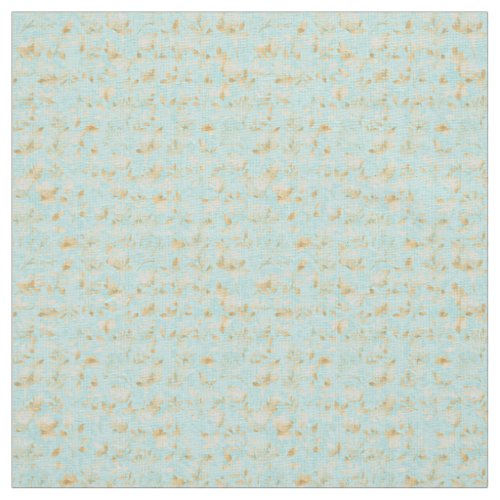 Elegant Gold Glitter Foliage Light Mint Design Fabric