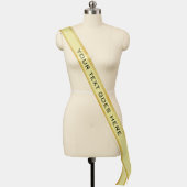Elegant Gold Glitter Glamour Template Modern Large Sash (Mannequin)