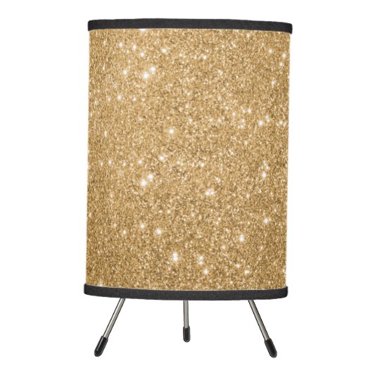 Elegant gold glitter lamp shade (Front)