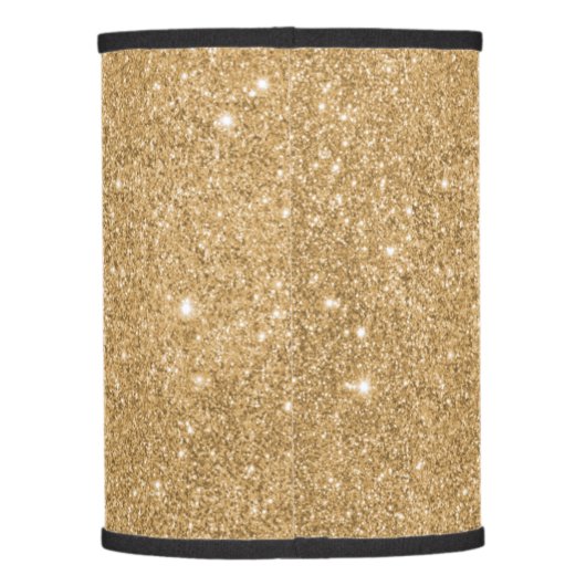 Elegant gold glitter lamp shade (Back)