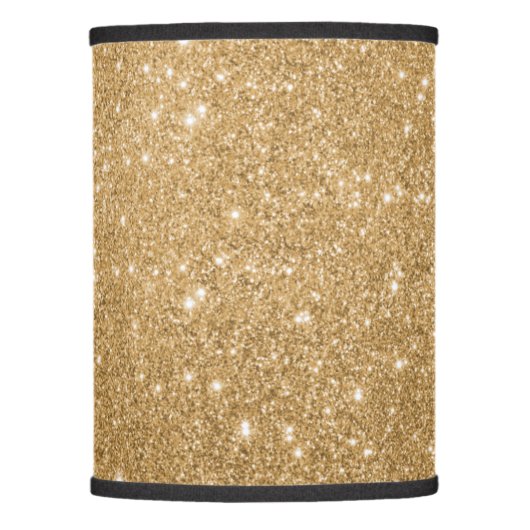 Elegant gold glitter lamp shade (Front)